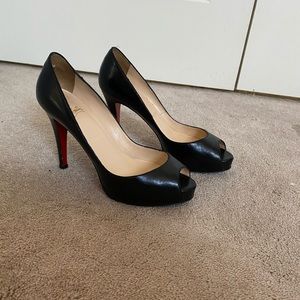 Christian Louboutin peep toe pumps